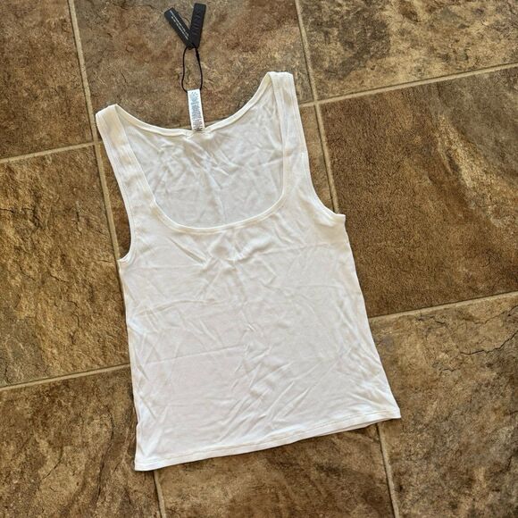 Skims Soft Lounge Ribbed Tank Top Marble Size XL - Picture 5 of 12